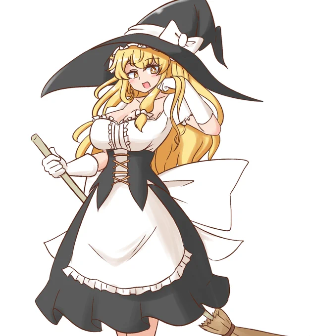 ゲーム内スキン用に描きました 急速成長した魔理沙 