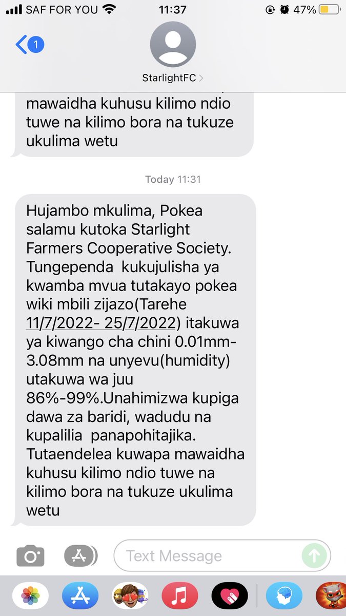 In building #ClimateResilience for small holder farmers, #climateinformation services are key..Starlight FCS a client of <a href="/crafteastafrica/">CRAFT East Africa</a> is offering this service by translating weather information into agro-advisory for farmer decision through Sms <a href="/Agriterra/">Agriterra</a>