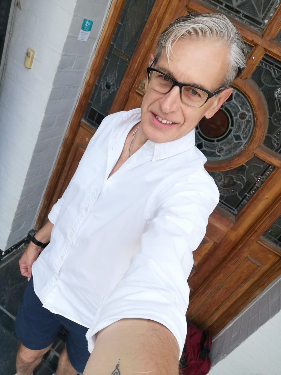 It started 20 years ago with pink shirts, then came my  crazy ties. The jackets went 10 years ago, and now it's shorts. How the world of work has changed. Not sure my mum would approve!