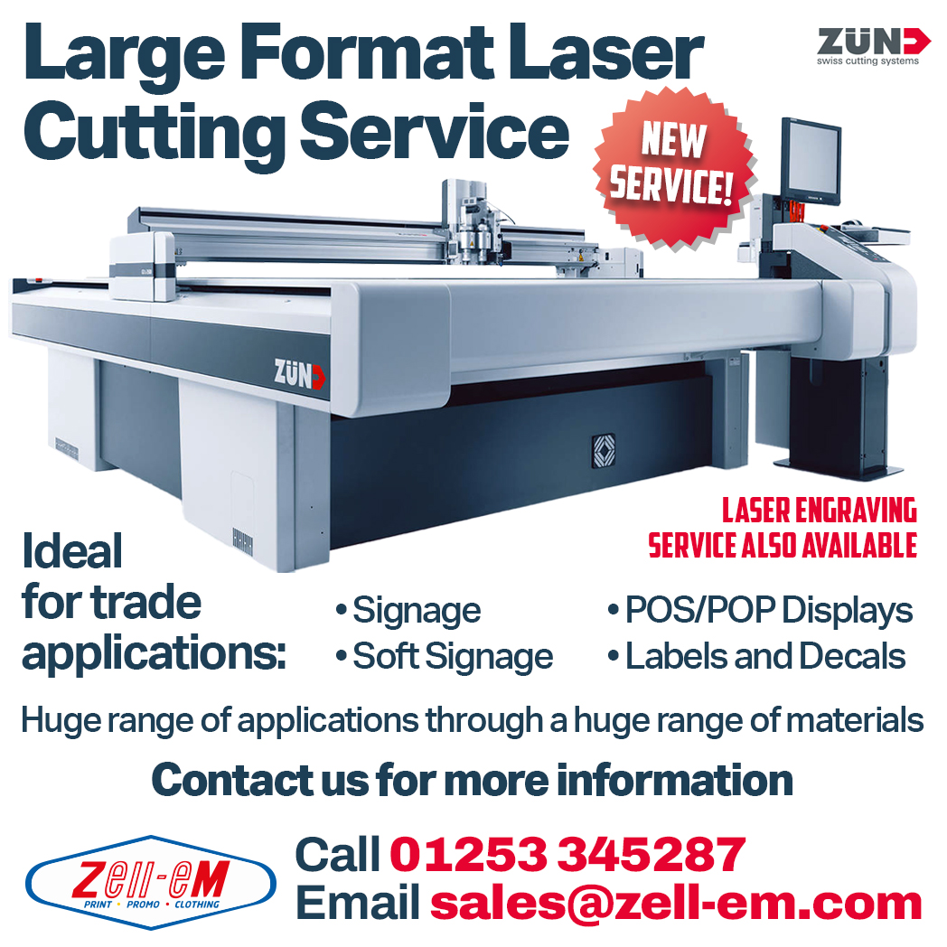 ZellEmGroup's tweet photo. Take advantage of our new laser cutting & engraving service for trade. Large format laser cutting service - huge range of materials & applications. Call 01253 345287 or sales@zell-em.com #laser #lasercutting #zund #trade #largeformat #contactus #zellem #engraving #laserengraving https://t.co/4pt8kDKdvH