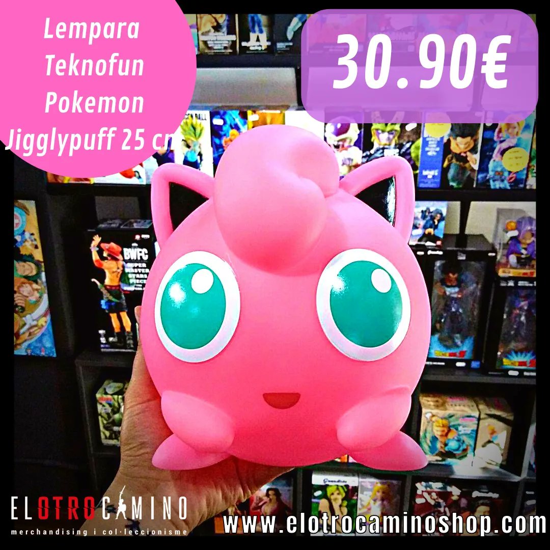 otrocaminoshop's tweet photo. Dale un toque de luz súper adorable a tu casa con esta lámpara de #Jigglypuff 😍😍.
Se trata de una lámpara LED de 25 cm de alto, inalámbrica para llevarla donde quieras ( pilas no incluidas).
Fabricada por #Teknofun.
https://t.co/K9wnMby6vp
#pokemon #Pokémon #tiendafriki https://t.co/EBymJuUfIP