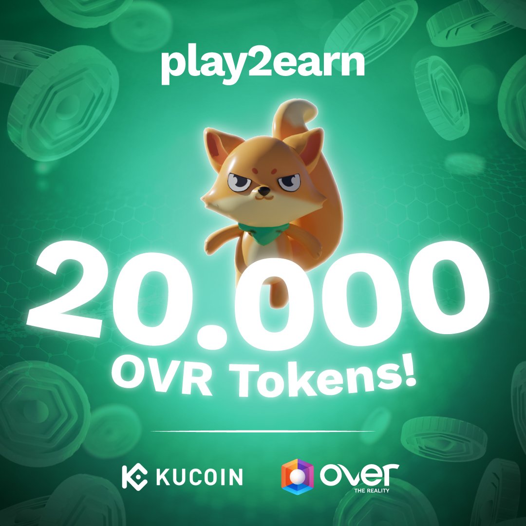 1.‼️Participate in The First Global #Play2Earn Partnership w/ a Crypto Exchange‼️ 

🔥KuCoin x OVER: Starts July 15

<a href="/kucoincom/">KuCoin</a>, "The People's Exchange" is a 24/7 social trading platform. Trade anytime, anywhere.

🥳100 Winners + 20,000 OVR Tokens! 
Our biggest prize pot, yet!
⬇️