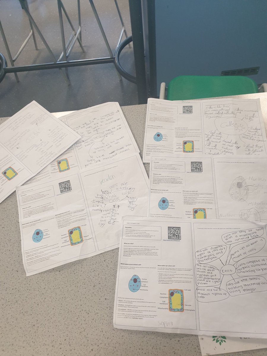 TeamScienceNUSA's tweet photo. Year 7 @OfficialNUSA recalling knowledge on cells this week for their ISTs #buildingblocksoflife #cells #scienceislife #mindmap https://t.co/li3wupjZkf