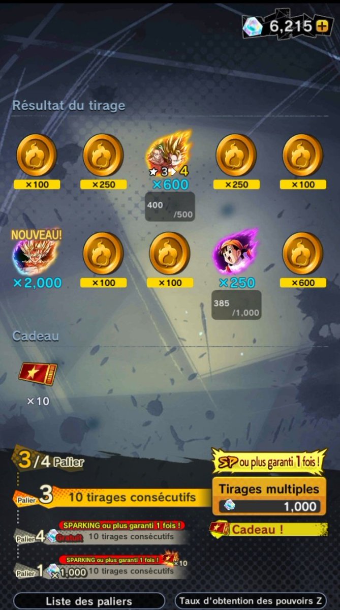 Tensa_FR's tweet photo. Hehzyjzjdhdcaiz !!!!
DROP 2 fois en 11k cc !!!!
JE SUIS REFAIT ! La journée commence bien !!!
#DBLegends #DBL4thAnniversary !! https://t.co/CmyAb0GCyS