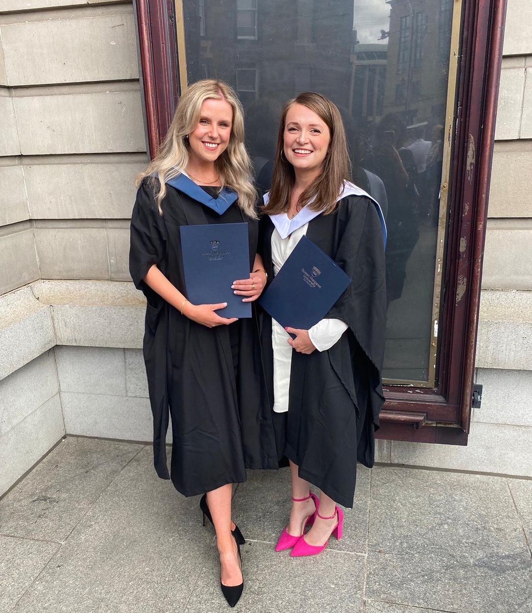_annarussell1's tweet photo. After the toughest 2 years and studying during a pandemic, I finally graduated with a distinction in MSc Speech and Language Therapy yesterday. I cannot wait to see what the future holds and am so incredibly proud of all of us for finally getting here! @QMU_SLT #SLT #mySLTday https://t.co/nZ72DxD5Mz