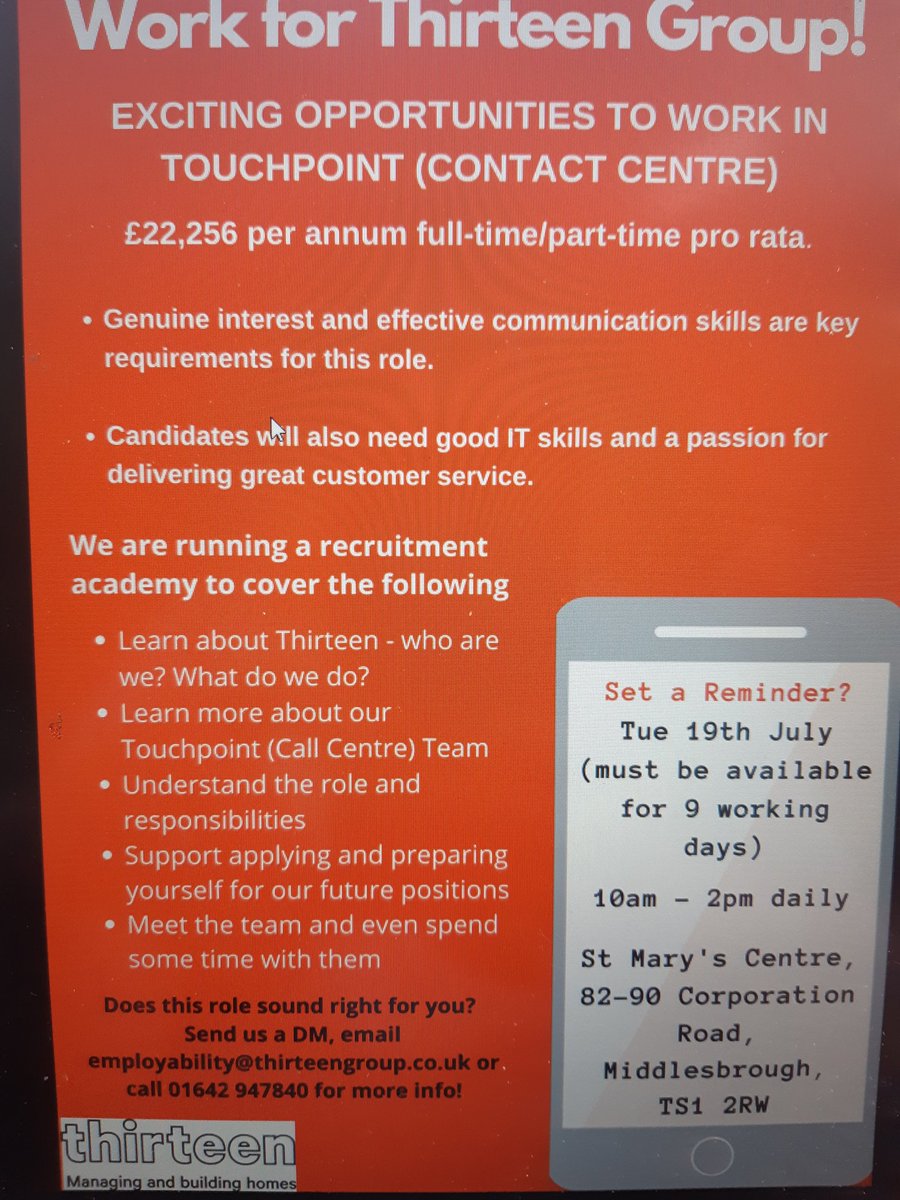 An exciting opportunity if looking for something new or seeking work! #newjourney