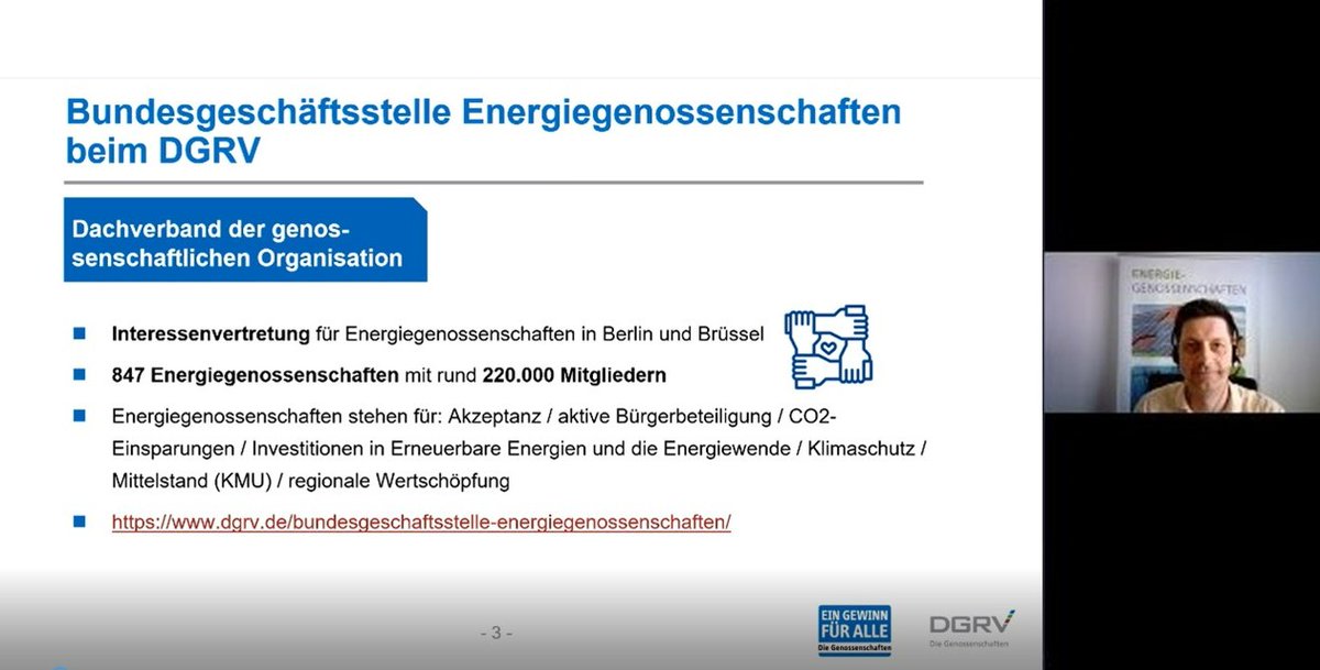 Lieben Dank an die 300 Genossenschaftler:innen, die gestern bei unserem Webseminar zum #EEG2023 mitgemacht haben!👏❤️
Die rege Diskussion zeigt: der Nachbesserungsbedarf bei den neuen Vergütungssätzen ist groß.
Wir werden uns weiter dafür einsetzen! #Energiegenossenschaften💪