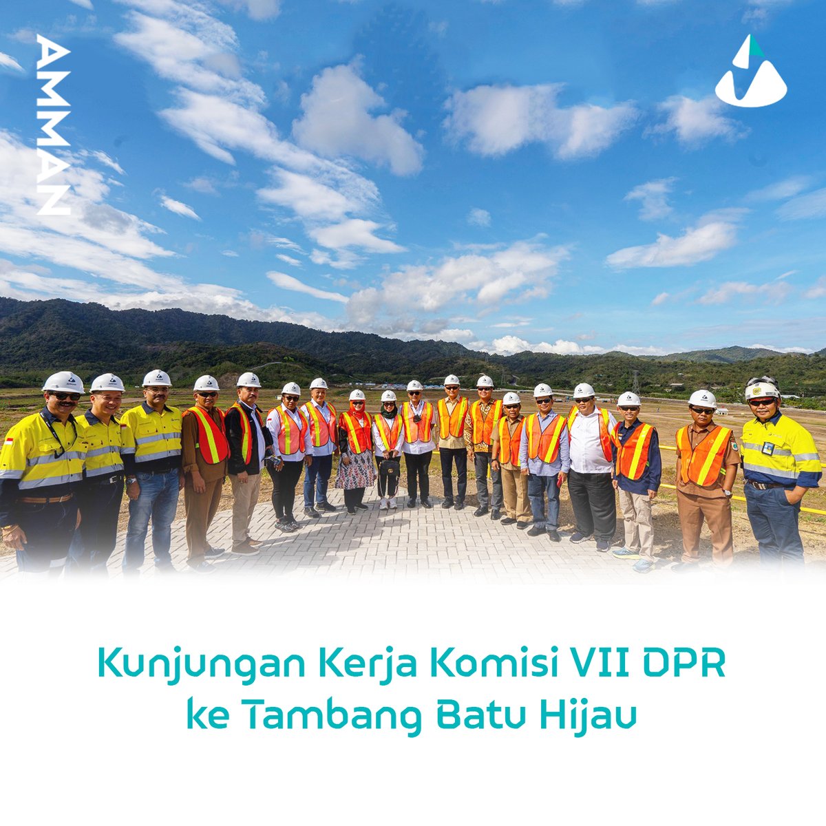 AmmanMineral's tweet photo. Komisi VII @DPR_RI melakukan kunjungan kerja ke tambang Batu Hijau dalam rangka melihat langsung kemajuan pembangunan smelter, serta kegiatan operasional tambang AMMAN yang menerapkan kaidah Good Mining Practice. 

#LegacyofBest
#AMMANuntukNegeri
#AmmanMineral
#Smelter https://t.co/B90Q1jl9kP