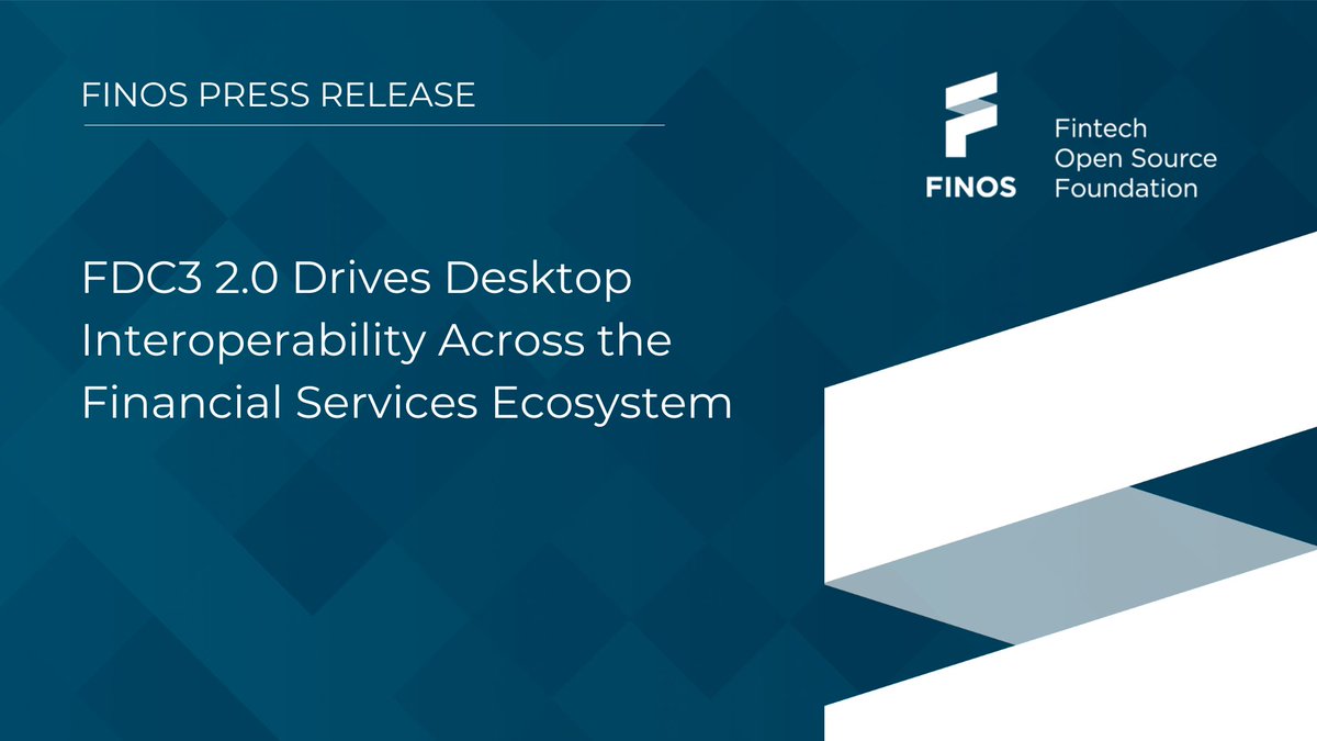 FDC3 2.0 Drives Desktop Interoperability Across the Financial Services Ecosystem - read about the release of FDC3 2.0 with quotes from FINOS, <a href="/Symphony/">Symphony</a>, <a href="/chartiq/">Chart IQ</a>, <a href="/glue42/">Interop io</a>, <a href="/Citi/">Citi</a>, <a href="/RBC/">RBC</a> &amp; <a href="/PictetAM/">Pictet Asset Management</a>  #FDC3 #FinancialServices #OpenSource #Fintech
