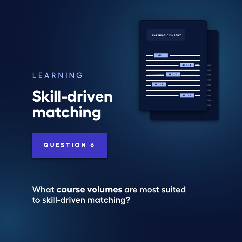 Q&amp;A🔎- Matcher les #apprenants et les contenus de #formation ⬇️
"Quels sont les volumes de #cours les plus adaptés au #matching basé sur les compétences ?" 
Découvrez la réponse dans notre dernier #livreblanc (🇫🇷) : hubs.li/Q01f5ws60