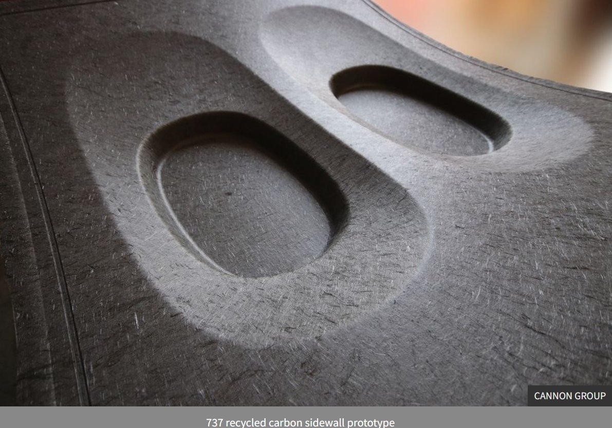 Cannon Ergos collaborates with Boeing on recycled carbon fibre aircraft sidewall panels

ow.ly/M9P850JTE0t

#aviation #interiors