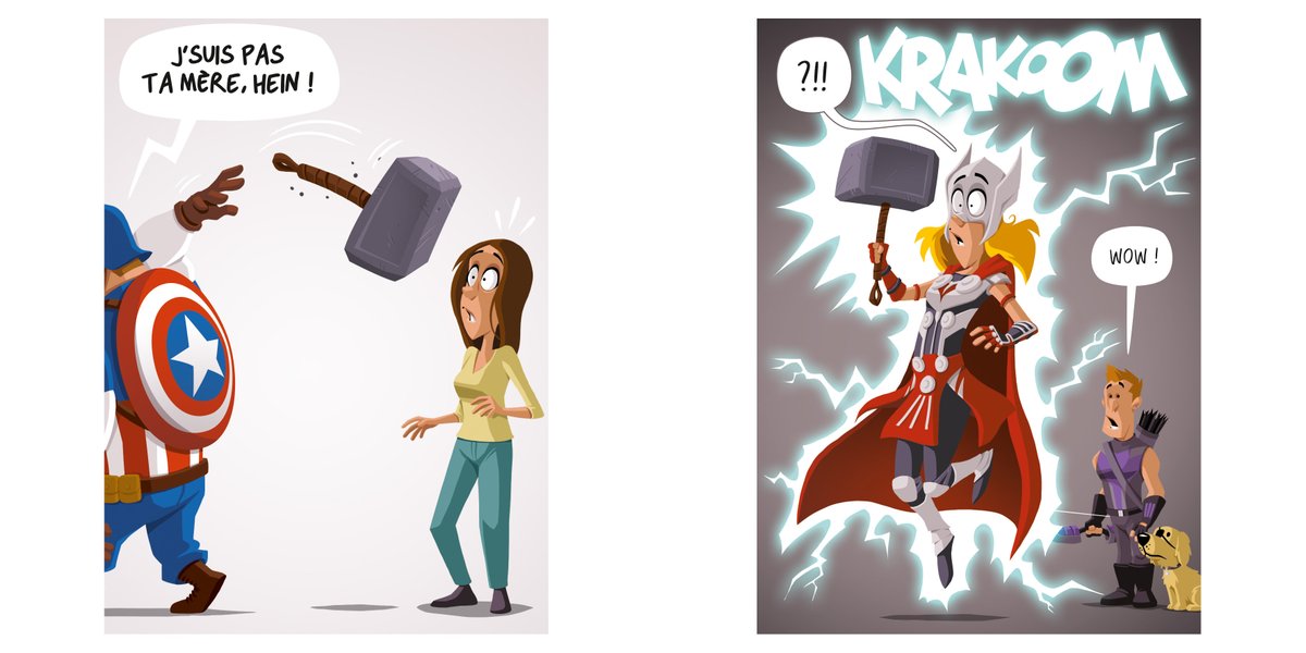 Stwivo's tweet photo. Hey ! C'est aujourd'hui que sort Thor Love and Thunder ! Alors, profitons-en pour marquer le coup avec un petit extrait de Marvelouze 2 !
Toujours avec l'inégalable Ced au scénar.
#thorloveandthunder #mjolnir #bd #comics #marvel #marvelouze #parodie #humour #jungleedition https://t.co/tisP0uzCCC