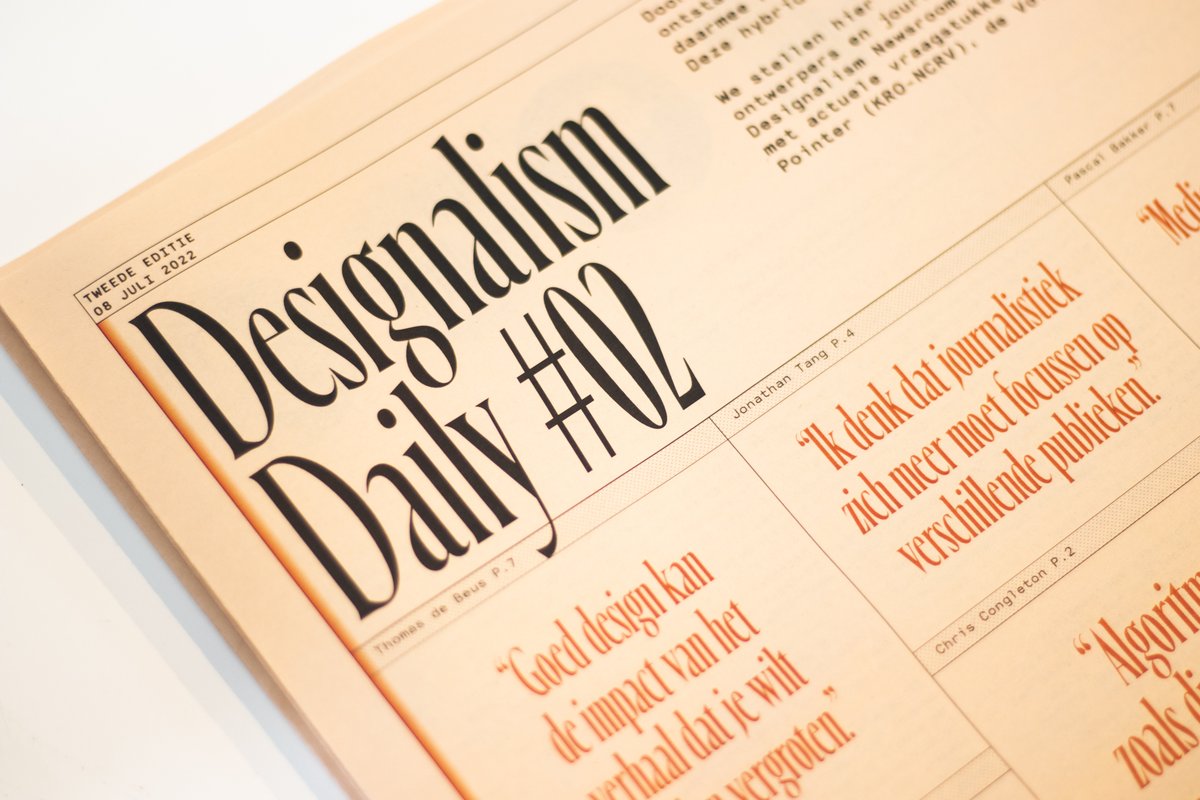 Net van de drukker! Designalism Daily #02 met <a href="/FienLeeflang/">Fien Leeflang</a> @GeartvanderPol  <a href="/anibalisme/">Anibal 🌵</a> <a href="/Ninabogo/">Nina Bogosavac</a> <a href="/BakkerPascal/">Pascal Bakker</a> <a href="/TdeBeus/">Thomas de Beus</a> eindredactie: @ijsvv, interview &amp; vormgeving: Justine Corrijn,  grafisch ontwerp: <a href="/atelieramb/">Mateo</a>, partners: <a href="/StimuleerFonds/">Stimuleringsfonds Creatieve Industrie</a> @pictoright issuu.com/acedplatform/d…
