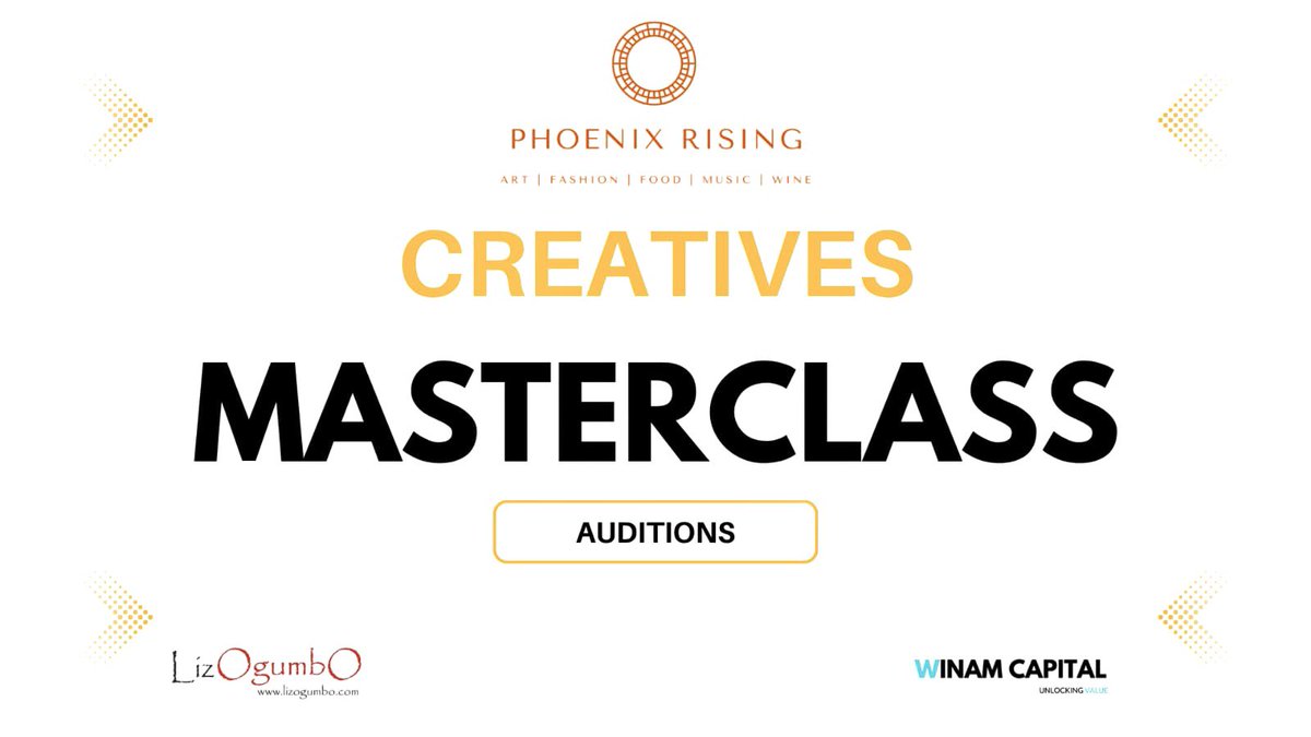 winamcapital's tweet photo. D-DAY! 🤩

The Creatives Masterclass auditions begin today at 2pm at the Lake Basin Mall, Mezzanine Floor, Room 28

Click on the link below for directions 👇🏾
https://t.co/zajEdNk72s

#creatives #creativesmasterclass #auditions #entrepreneurs #entrepreneurship #mentorship https://t.co/o6BVBzXB3n