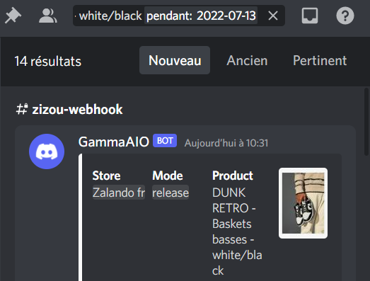 Another cook today on zalando : 
Dunk high black white : 70 checkouts in 30 sec, RIP webhook.
Dunk low black white : 13 checkouts.
Lfg <a href="/Gammaofficial/">Gamma</a> 
My boys <a href="/igotflames670/">igotflames</a> @ldelestreAIO 
CG : <a href="/LuckifyFrance/">Luckify France</a>