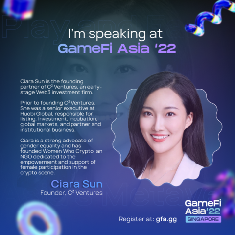Crypto_Ciara's tweet photo. I'll be speaking at @gamefiasia next week and sharing my thoughts on the key distinctions of a top #P2E #GameFi project.

Check out @gamefiasia's official website https://t.co/rK10ClBJoK for more details. See you then! https://t.co/aFHGPi1MYW