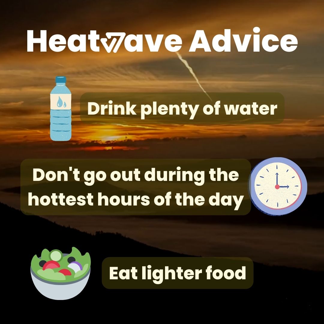 wayseventech's tweet photo. Yet another #heatwave is on its way! Don't think it's only about the pool parties and #sunbathing - the heat can be dangerous if you're not careful.

#advice #heat https://t.co/d9yINzEtDk