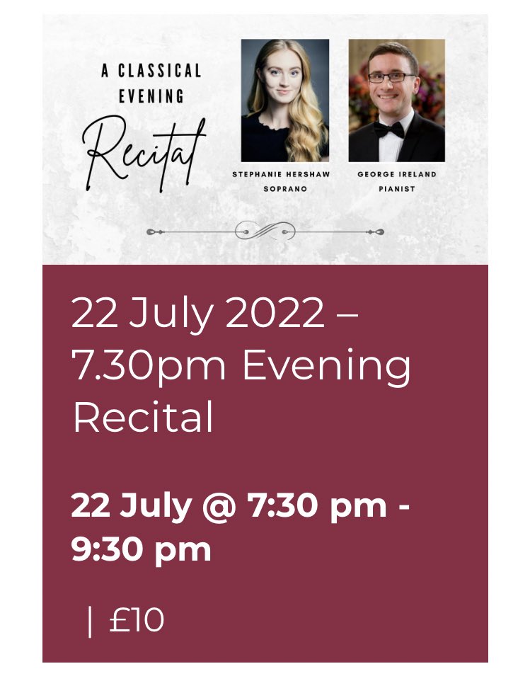GIrelandPianist's tweet photo. Hugely looking forward to joining #StephanieHershaw at Reading Minster next week.
Not to be missed by anybody west of London!
🎟: https://t.co/cKXG0TcoQh
#opera #recital #lieder #musicals #piano #pianist #accompanist #collaborativepiano #collaborativepianist #soprano https://t.co/7cRHLq7DzW