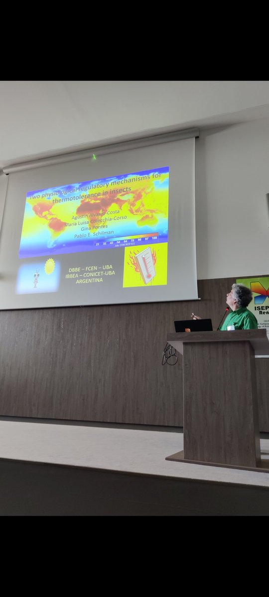 The great Pablo Schilman is up next with his study of two physiological regulatory mechanisms for thermotolerance in insects !

#ISEPEP9