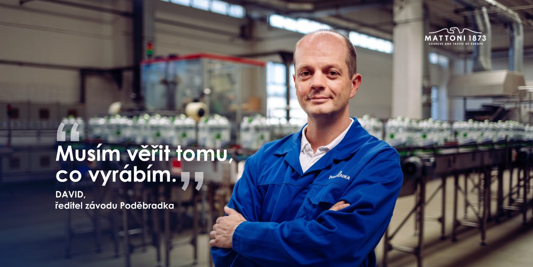 Poděbradku měl David ze všech ochucených minerálek vždycky nejradši. Až k nám jednoho dne nastoupil na pozici ředitele závodu 😎 „Celý život jsem pracoval v potravinářství a je pro mě důležité, aby výrobek, který vyrábím, dával smysl.“ #SvetMattoni1873