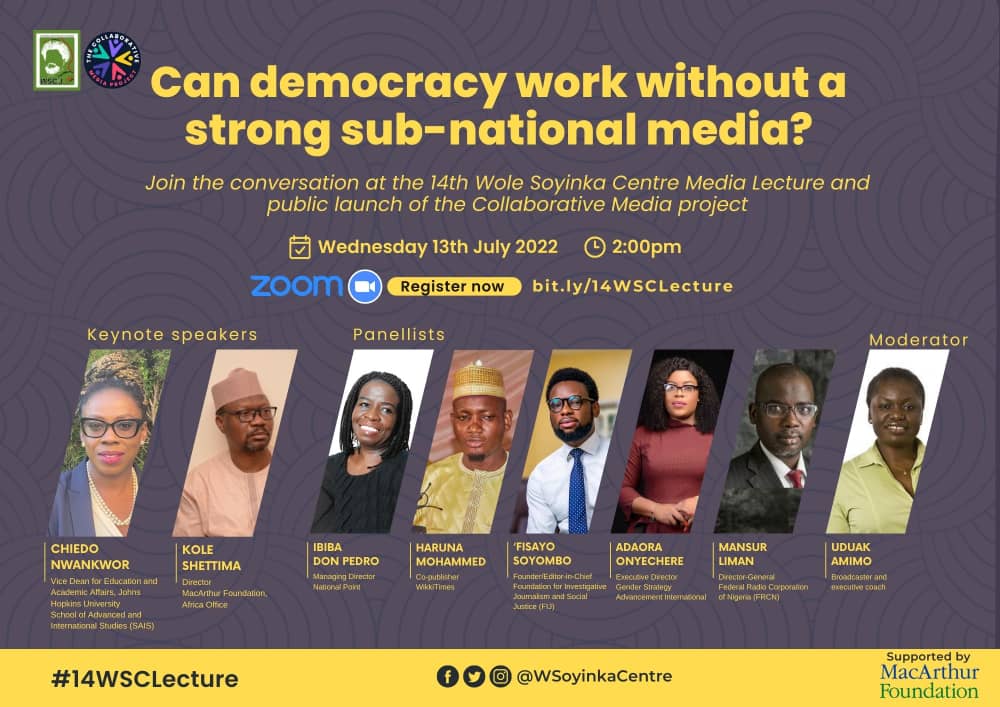 As we prepare for the 2023 elections, we seem to be so focused on who becomes the President of Nigeria

We forget how important state and local governments are in the Greater Nigeria that we crave for

Sign up here - bit.ly/14WSCLecture to be part of this rich conversation!