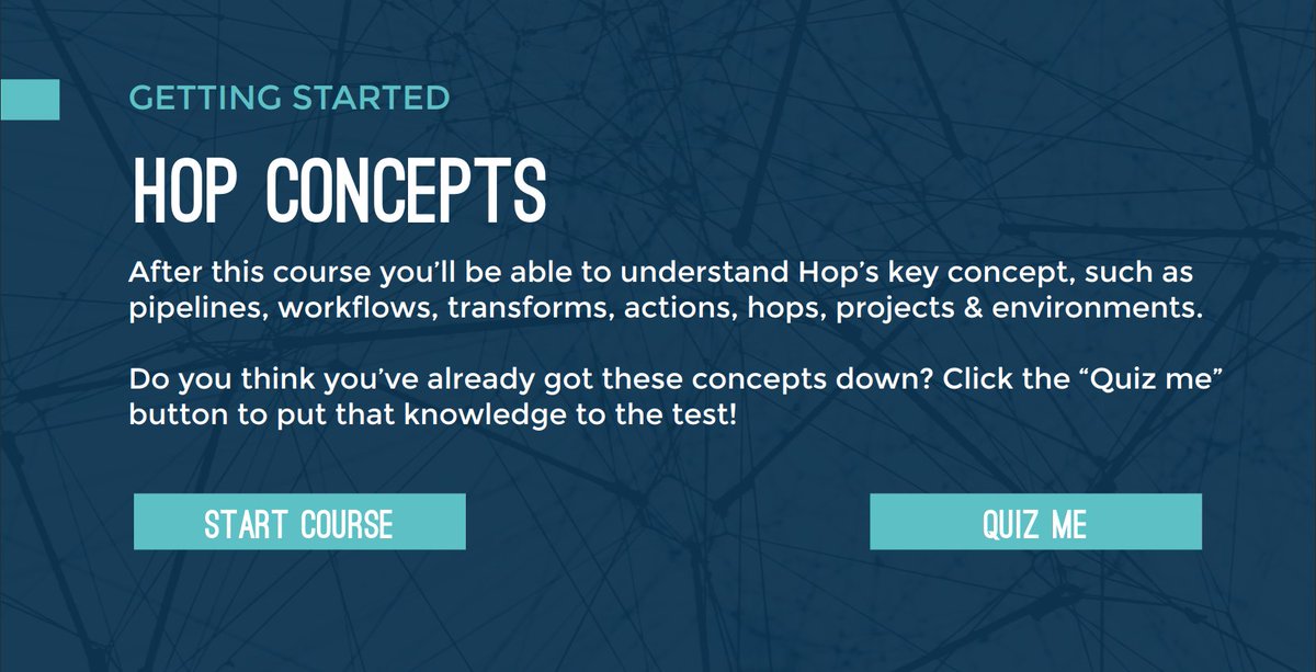 Our first Apache Hop elearning modules are available: 🌟 Apache Hop Concepts 🌟 Introduction to Apache Hop Check if out at academy.leanwithdata.com Let us know what you think! #elearning #apachehop