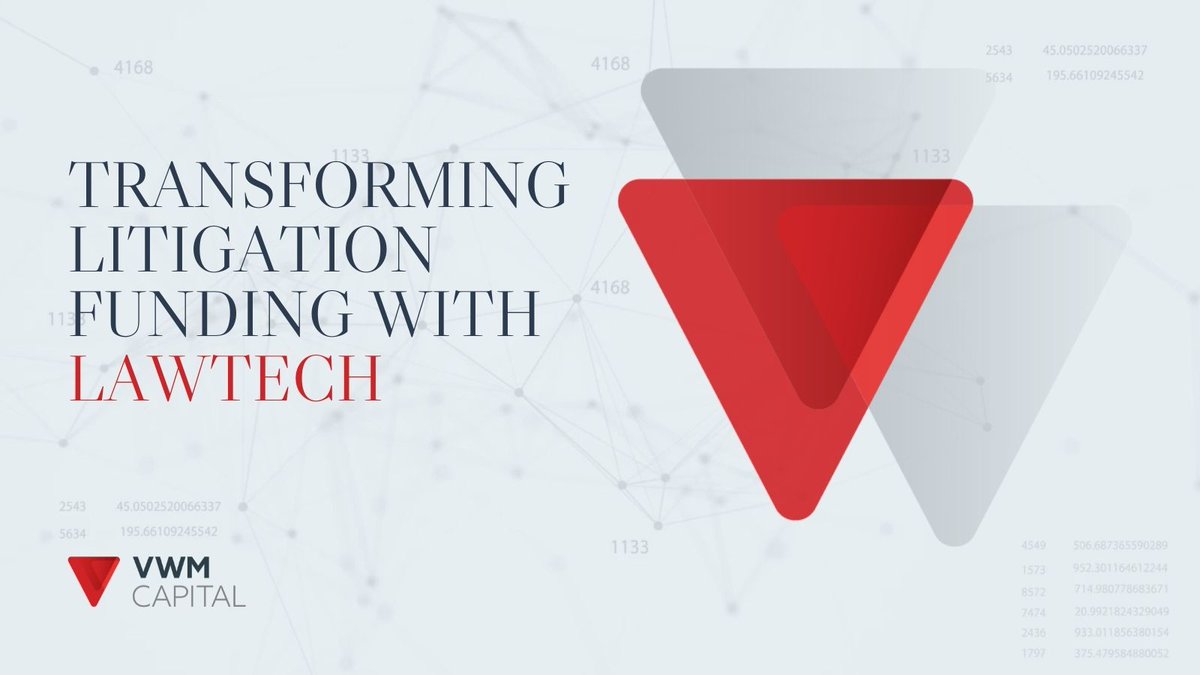 vwmcapital's tweet image. We’re proud to introduce our new litigation fund offering an alternative investment insulated from the current market turmoil. 

Follow us or go to vwmcapital.com to learn more. 

#litigationfunding #litigationfund #litigationfinancing #litigationfinance #lawtech