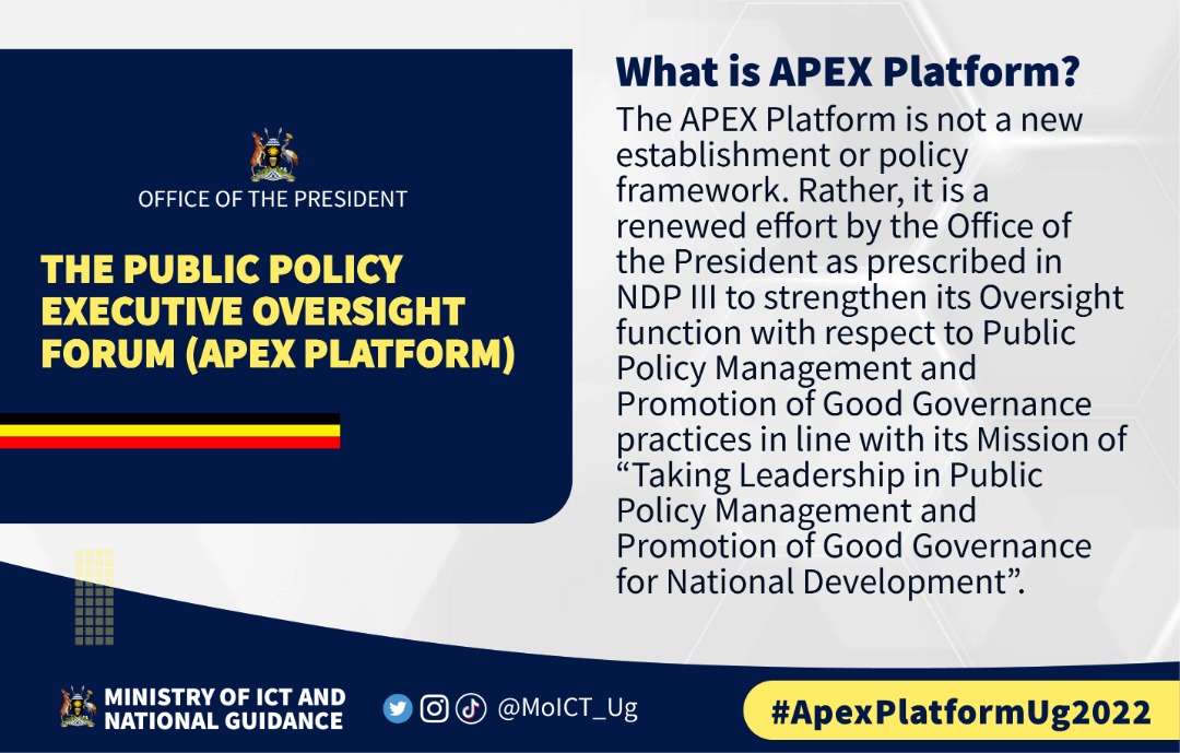 kibuukla's tweet photo. #ApexPlatformUg2022 
The @APEXPlatformug   intending to greatly improve the quality of service delivery to all Ugandans  @GovUganda @KagutaMuseveni https://t.co/W9ImfPTkY5