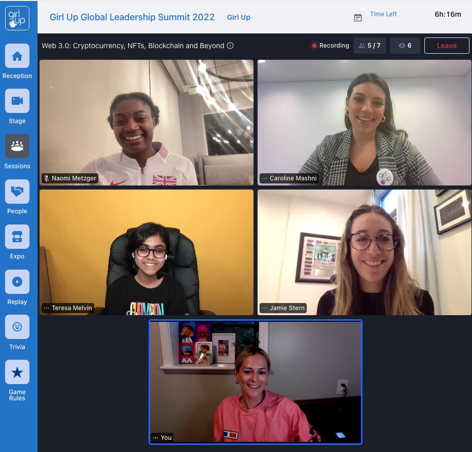 joinmoxies's tweet photo. gm gm! started the day in the best way with @GirlUp and our Web3 Workshop for their Global Summit!
Amazing panel + workshop w @TeresaMelvinart @afrochicksnft @jaydisco_ @SocialGoodBiz @WCOINetwork + @juliettebrindak !!
#womeninweb3 #girlsinweb3 #nftkids #gogirls #girlupsummit https://t.co/Podh85jy0H
