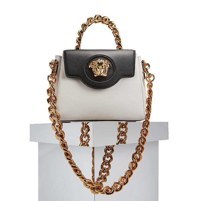 Versace's tweet photo. New season Versace women's and men's styles, now at https://t.co/3RxPsl4NwR.