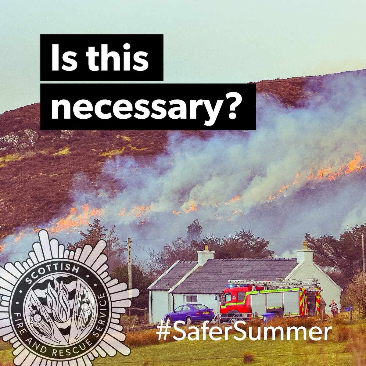 Outdoor fires, including camp fires, can easily get out of hand and spread rapidly.
Please follow some simple steps to protect yourself and your loved ones this summer.
Together, we can all enjoy a #SaferSummer
ow.ly/X3fZ50JMEWj