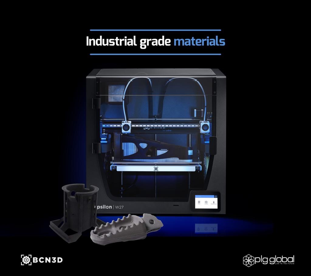 PLG_global's tweet photo. #BCN3D provides an open #filament system which allows you to choose the right material for every application: Polymers, composites, 😱metals😱 

☎️Call us today to learn more about our industrial grade material portfolio! 

#AdditiveManufacturing #3Dprinting #FFF #FDM #EpsilonW50 https://t.co/FAPkh0QBQi