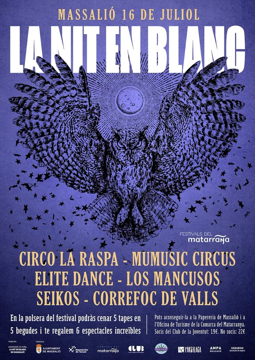 ¡Este sábado participamos en La Nit en Blanc en Massalió/Mazaleón!