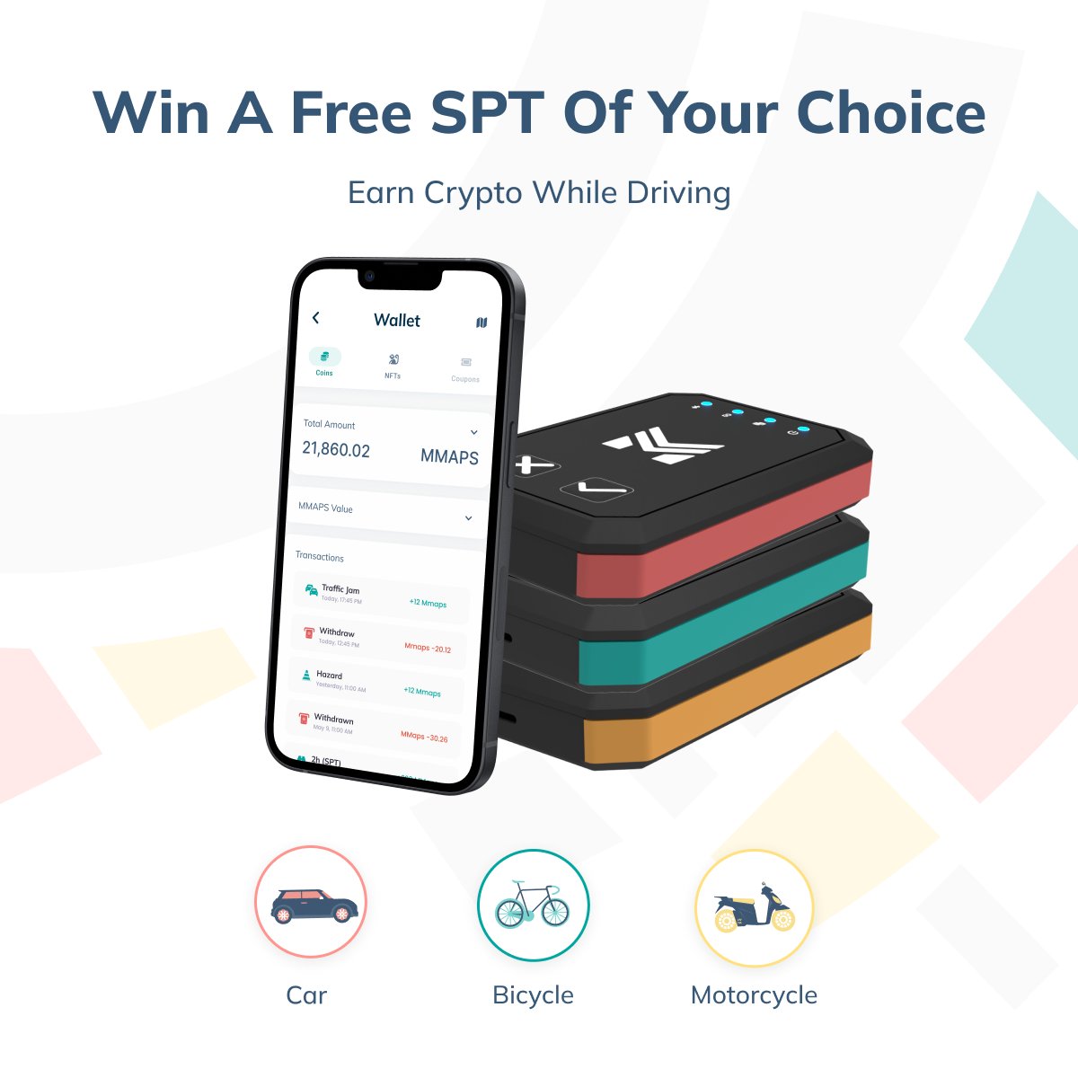 MapMetrics's tweet photo. We will be celebrating MapMetrics launch on the 28th of August with a Free SPT Giveaway of your choice! 🚗 🛵 🚲

To participate:
➡️ LIKE + SHARE FB PAGE 🙏
➡️ FOLLOW (@mapmetrics)💥
➡️ TAG 3 FRIENDS 🙌

#giveaway #win #competition #solana #cryptoprojects https://t.co/HotEd572aa