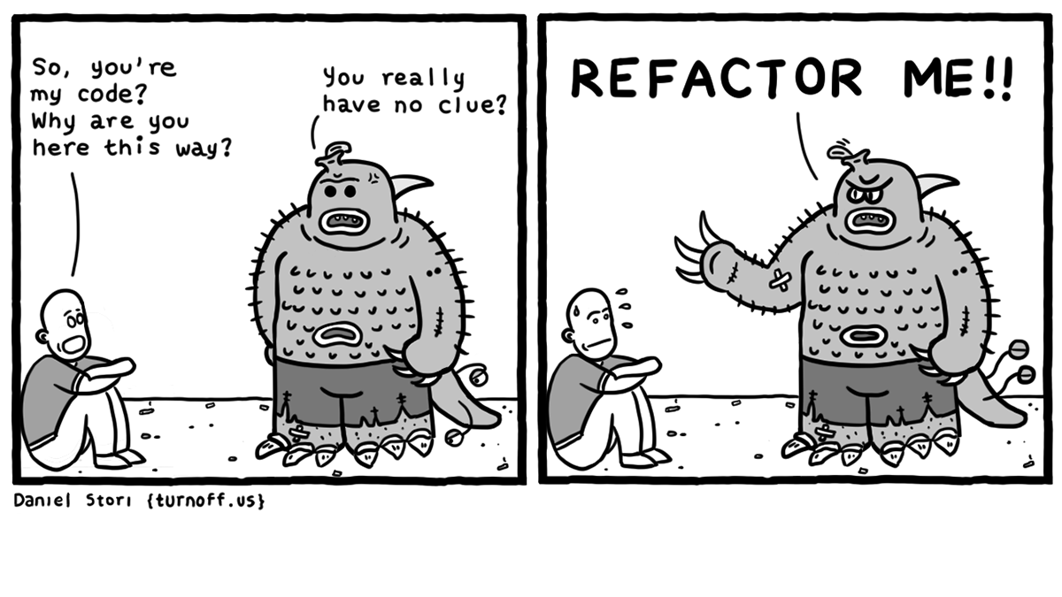 waitack_ai's tweet photo. 🤖 #refactoring: This is how we felt 2 years ago...

https://t.co/Sf5pynk7SH
#technicalarchitecture #digitalinnovation #refactoring #cleanarchitecture #softwareengineering #technicaldebt https://t.co/OKPAJnQRWf