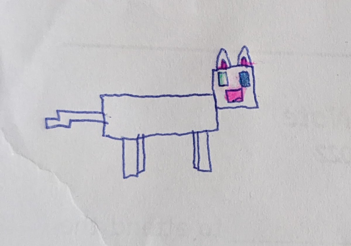 KTBCreations's tweet photo. Katie is 8 years old and drew some pictures from Jimmy's 3rd episode of Empires #solidaritygamingfanart  #EmpiresSMPfanart https://t.co/8lgA44Yku0