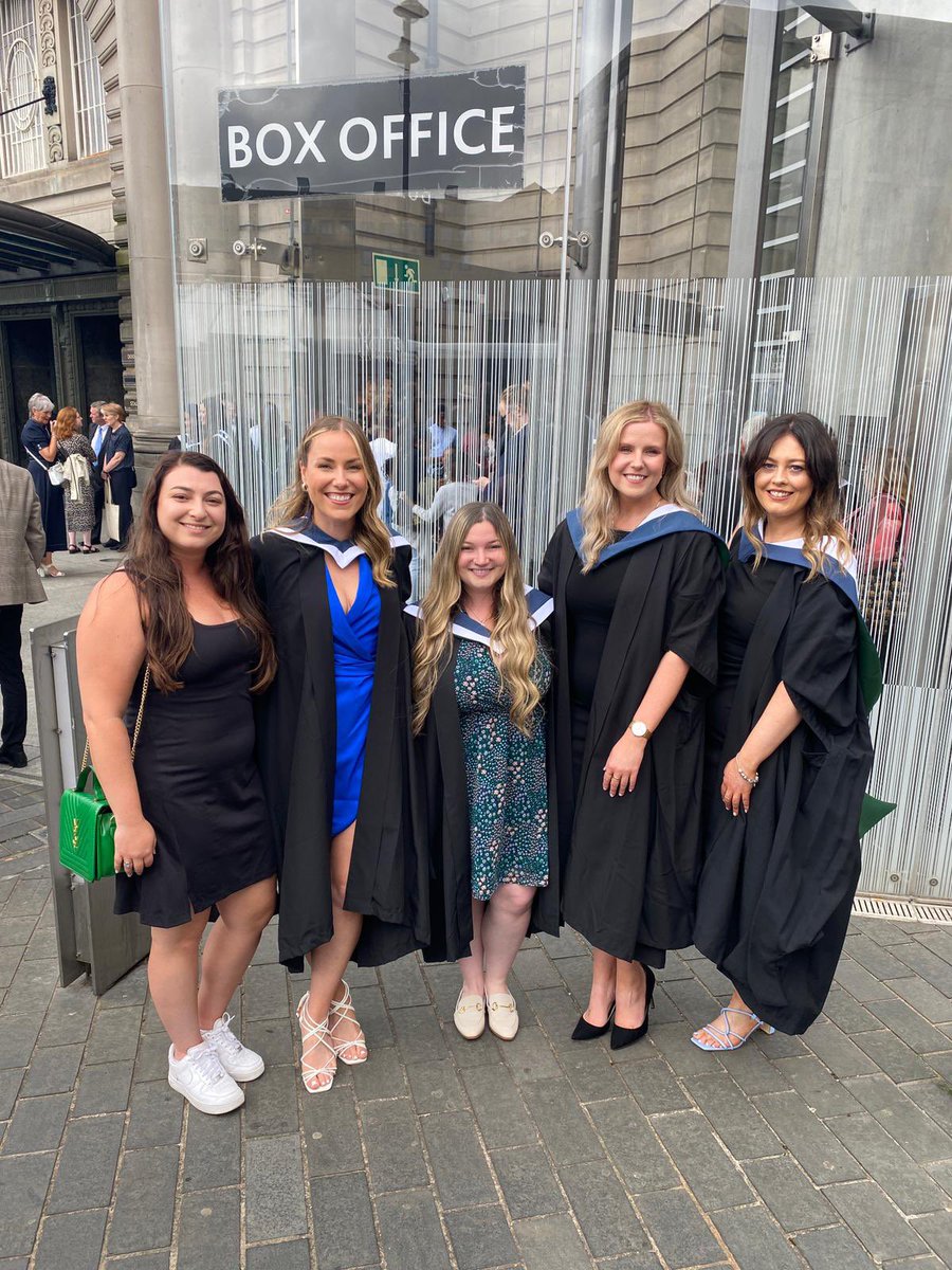 LisaM_SLT's tweet photo. One whole degree hotter over here 👩🏻🎓
So proud of our year group for powering through two of the most challenging years of our lives. Not even a pandemic and unexpected change to online learning could stop us.
The only way is up 💜 @QMU_SLT #slt #mysltday https://t.co/RtSN86Xn6U