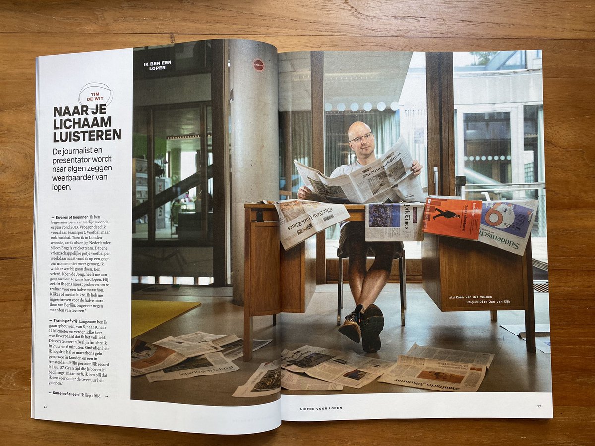 RensMuller's tweet image. . @timdewit, de hardloper. In @runnersworldnl