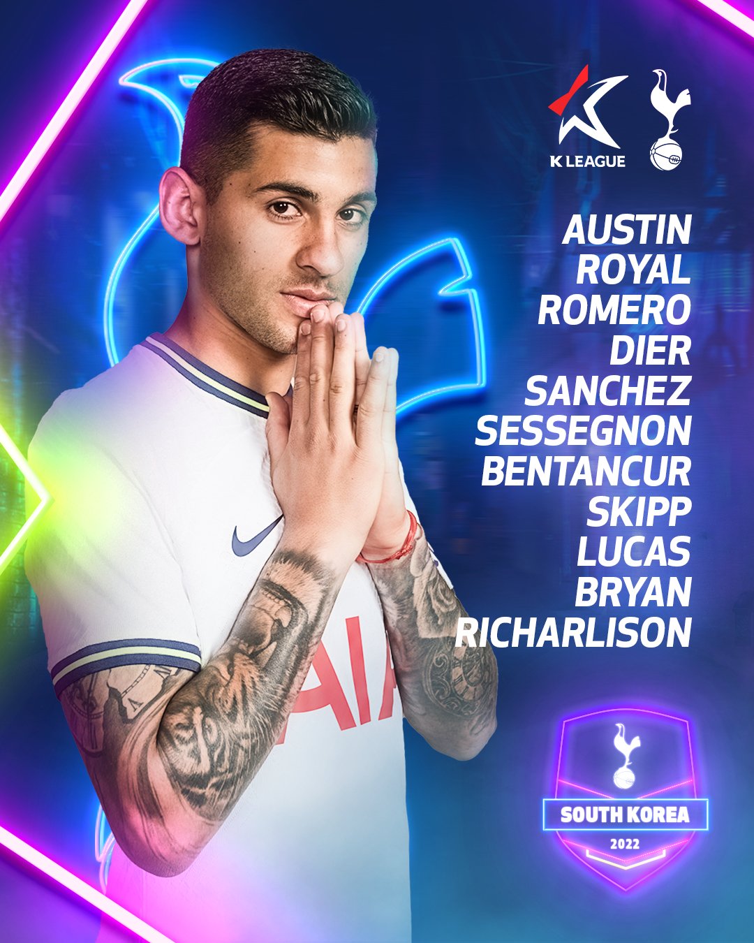 Tottenham Hotspur on Twitter "Here's how we lineup against Team K
