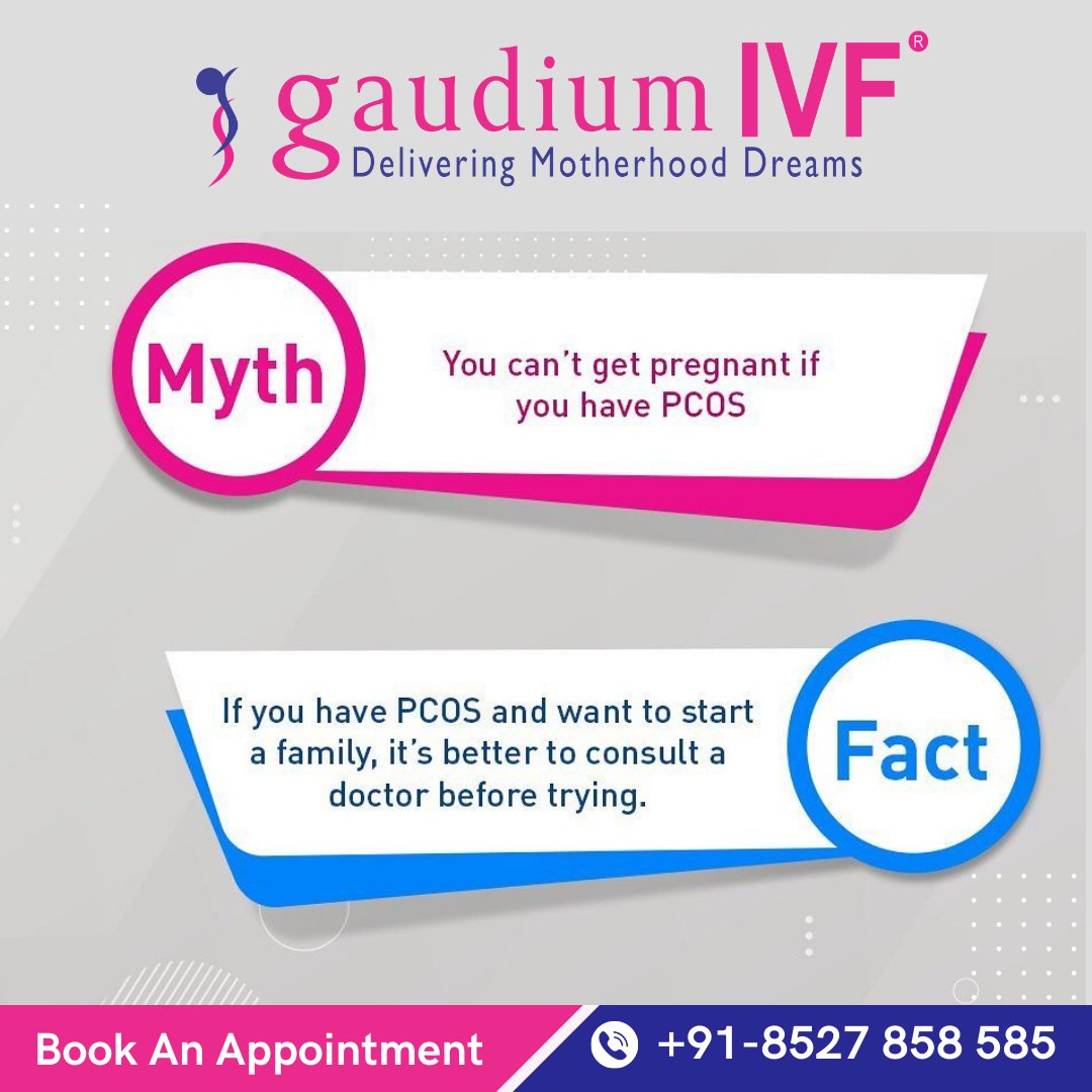 PCOS can have its complications and it is important to consult your doctor before starting your journey of parenthood.

#GaudiumIVF #IVFCentre #health #ivf #ivfexpert #infertilityexpert #ivfclinic #fertilitytreatment #ivfsuccess #family #pcos #pcod #parenting #Facts #MythVsFacts