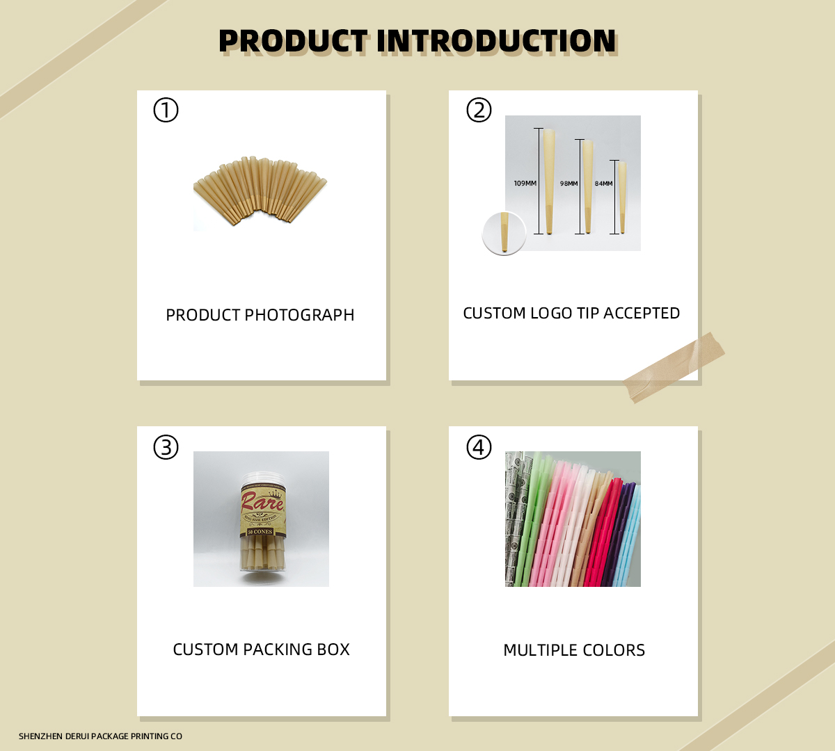 DeruiPackage's tweet image. Pre roll paper cone
size:64,70,84,98,109mm available
Standard color: white and brown
Custom tip logo accepted.
Feel free to contact us to make your own pre roll cone.
sunny@deruipackage.com
#prerollcone #hemp #joint
#flowerpower #420day #PreRoll