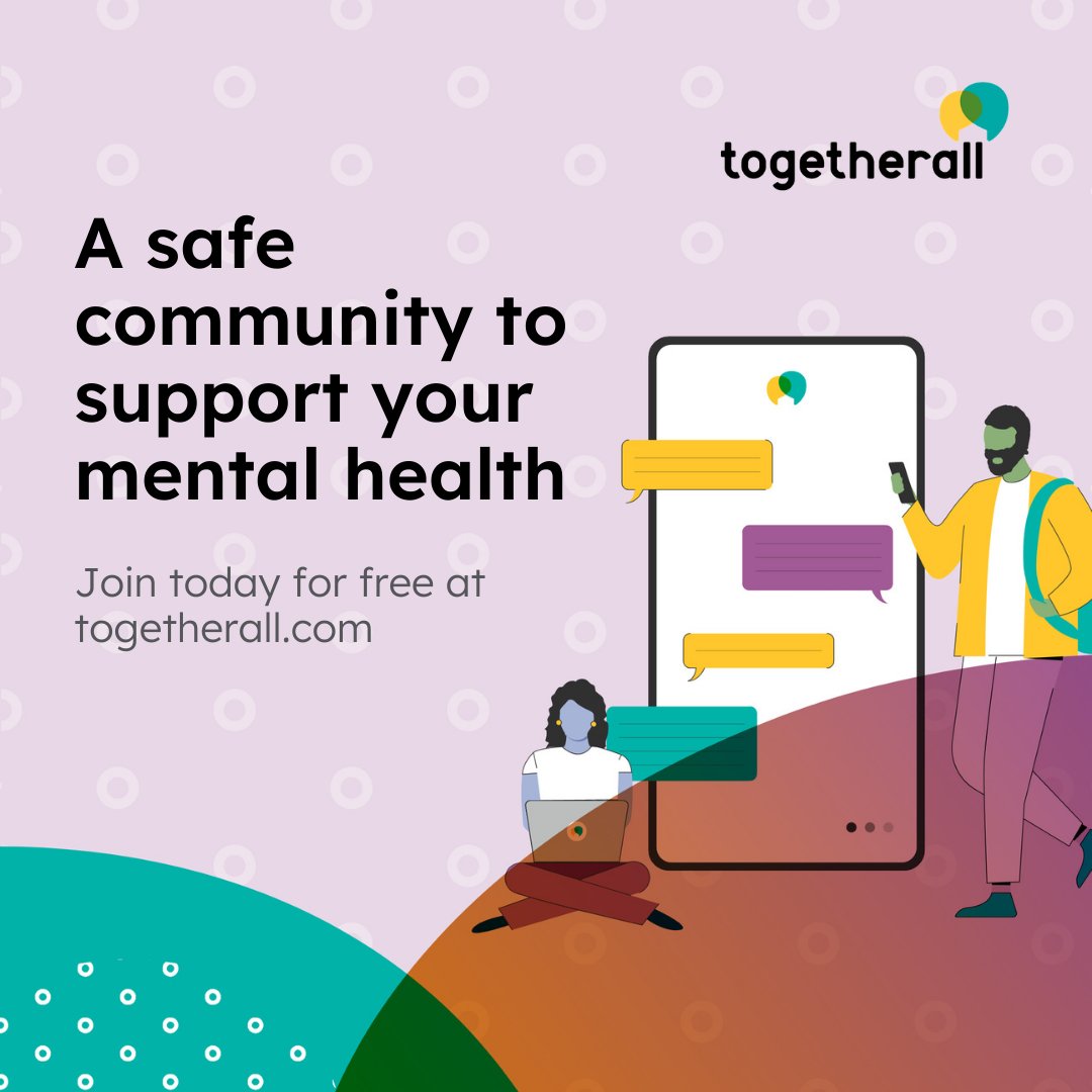GCHSCP's tweet photo. Did you know FREE mental health support in Glasgow is available to everyone between 16-24? 
Join @togetherall for a chance to talk to peers, access resources, self help courses and talk to mental health professionals.

Sign up now, no waiting lists 👉https://t.co/r656kE3y0k https://t.co/Rr1iTaRIyf