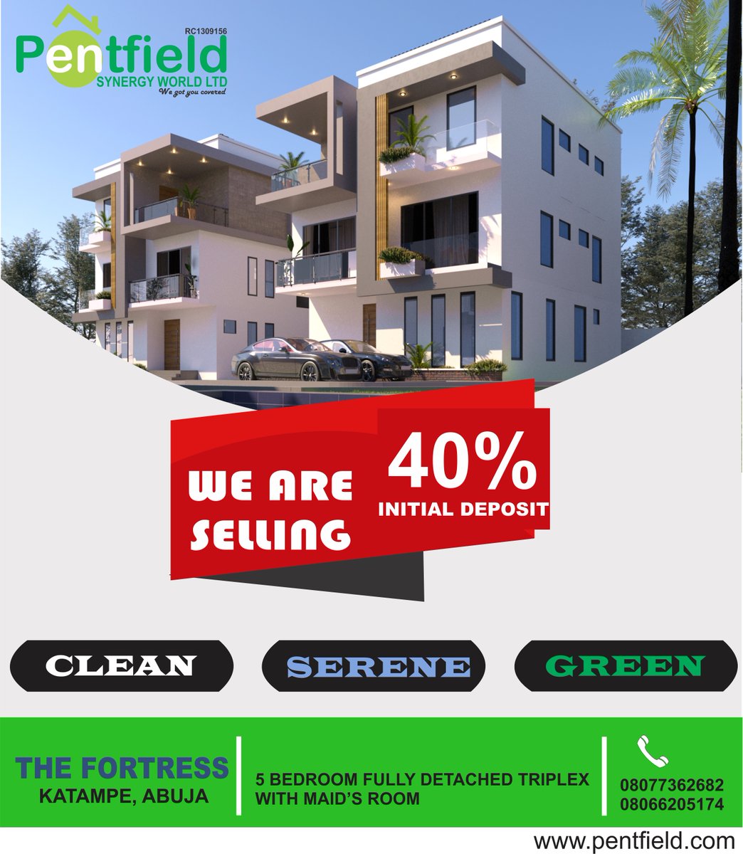 PentfieldN's tweet photo. "The house you looked at today and wanted to think about until tomorrow may be the same house someone looked at yesterday and will buy today.”

–Koki Adasi

#PentfieldN #Realestate #Abujaproperties #Realestateagents #Abuja #Nigeria #Properties #Investment https://t.co/eYUoOASqzF