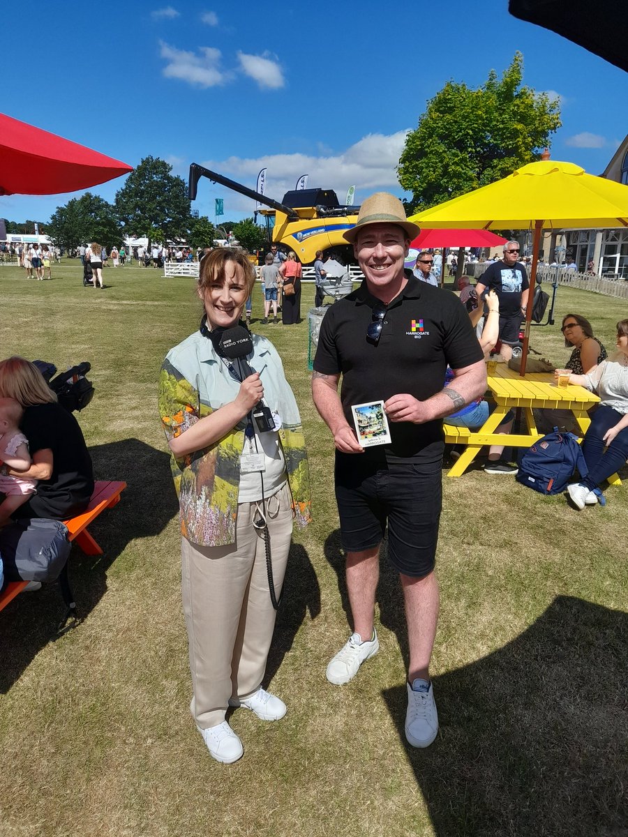 Huge thanks to <a href="/BBCLeeds/">BBC Leeds</a> for interviewing BID Manager Matthew at the <a href="/greatyorkshow/">Great Yorkshire Show</a> on the many upcoming projects, campaigns and events in Harrogate town centre