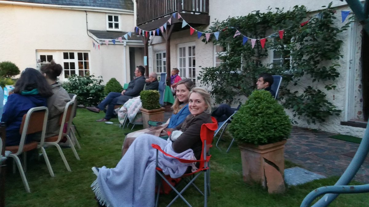 Open-air theatre in the LittlePod garden – Clara pictured here six years ago, when @CygnetTheatreUK performed on our lawn! Don’t think we’ll need to get the rugs out again for Twelfth Night next week 😎