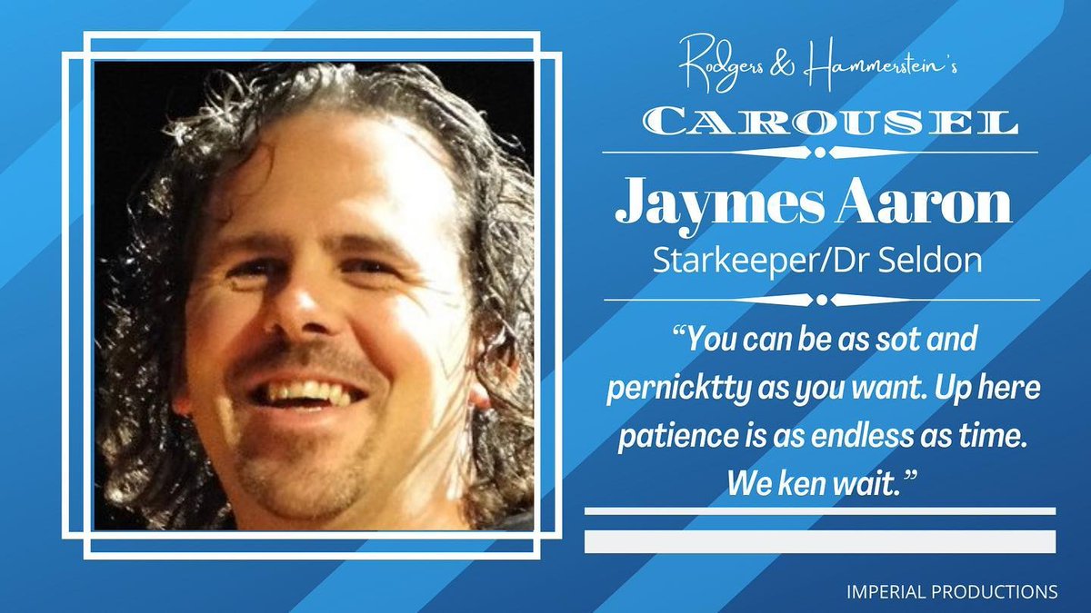 Next up we have Jaymes, who will be joining our marvellous company in the role of Starkeeper. Originally trained at @CityAcademyUK, he has plenty of theatre and opera under his belt. Come along to watch and share in his celestial wisdom

Tickets: imperialproductions.org

#musical