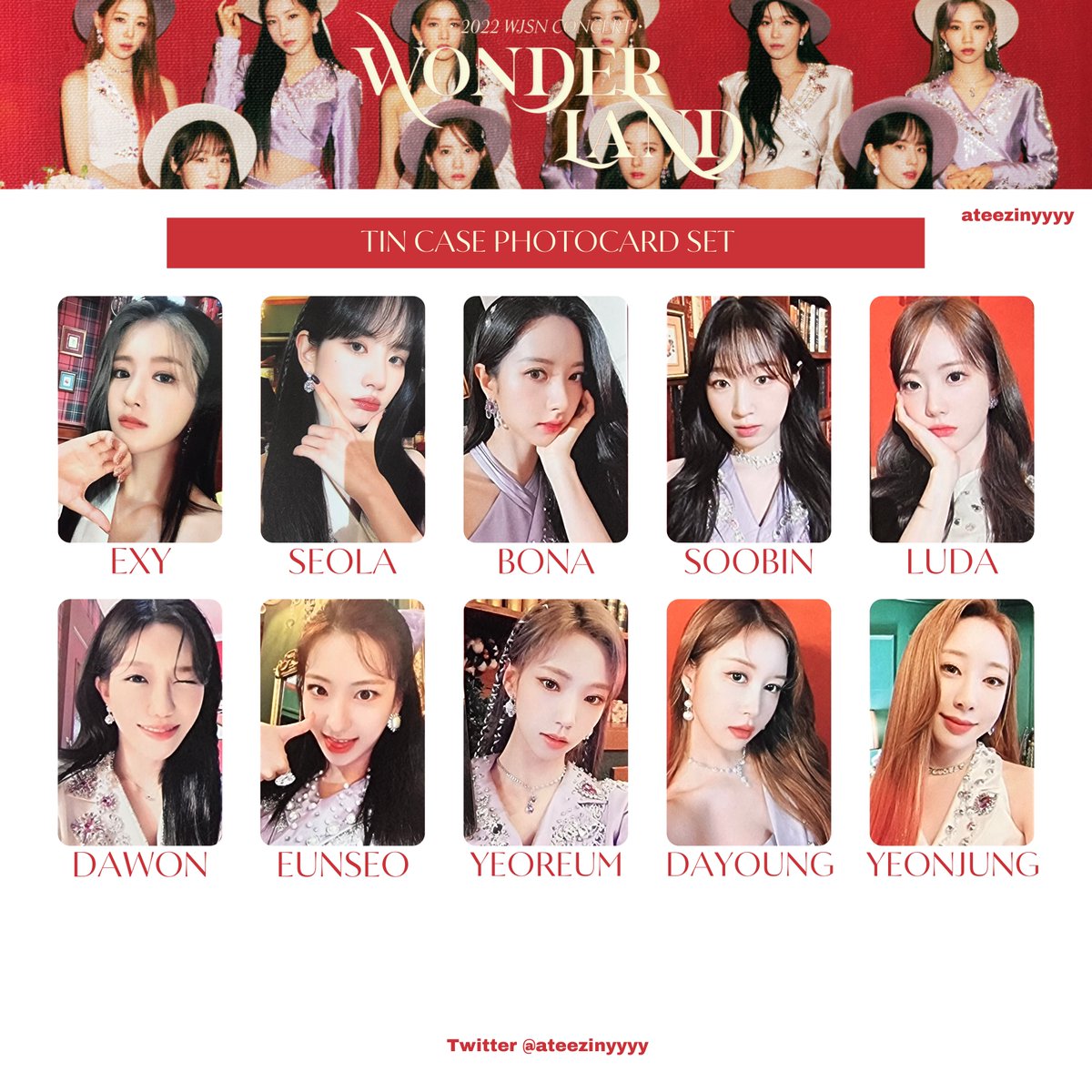 宇宙少女 WJSN ソラ　トレカ　Wonder Land WJSN Cosmic Girls 2022 WJSN CONCERT 'Wonderland' Merchandise MD