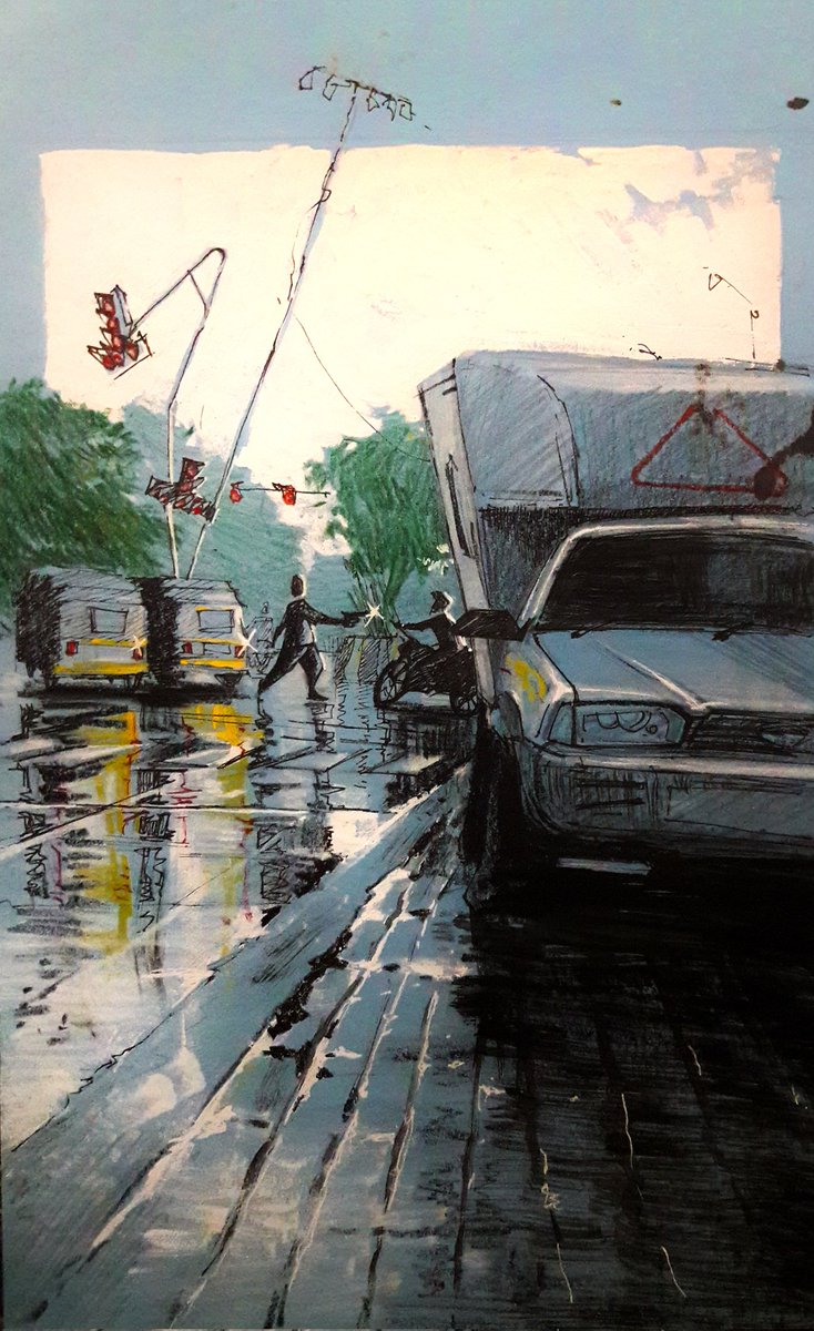 AnupamGT's tweet image. Posting a painting after many days. But this artwork is one of the last works in the #inktober2018 series. #artist #ArtistOnTwitter #Inktober @inktober