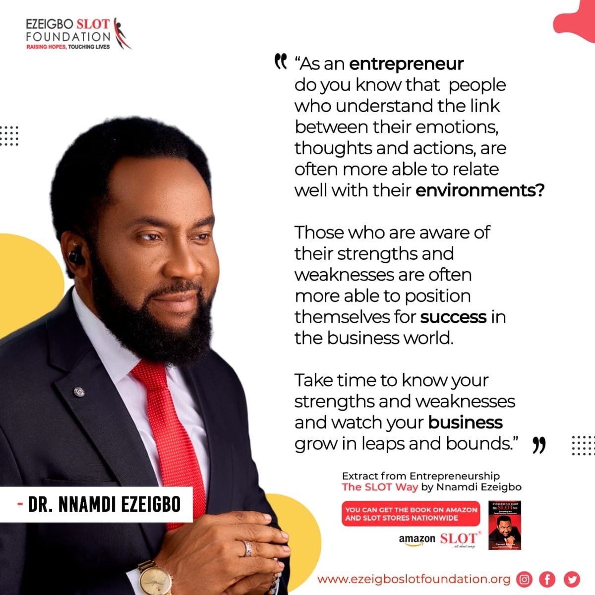 nnamdiezeigbo's tweet photo. Take time to know your strengths and weaknesses and watch your business grow in leaps and bounds.
-
-
#wisdomwednesdays #business #nnamdiezeigbo #slotlimited https://t.co/rSf1CJSVU0