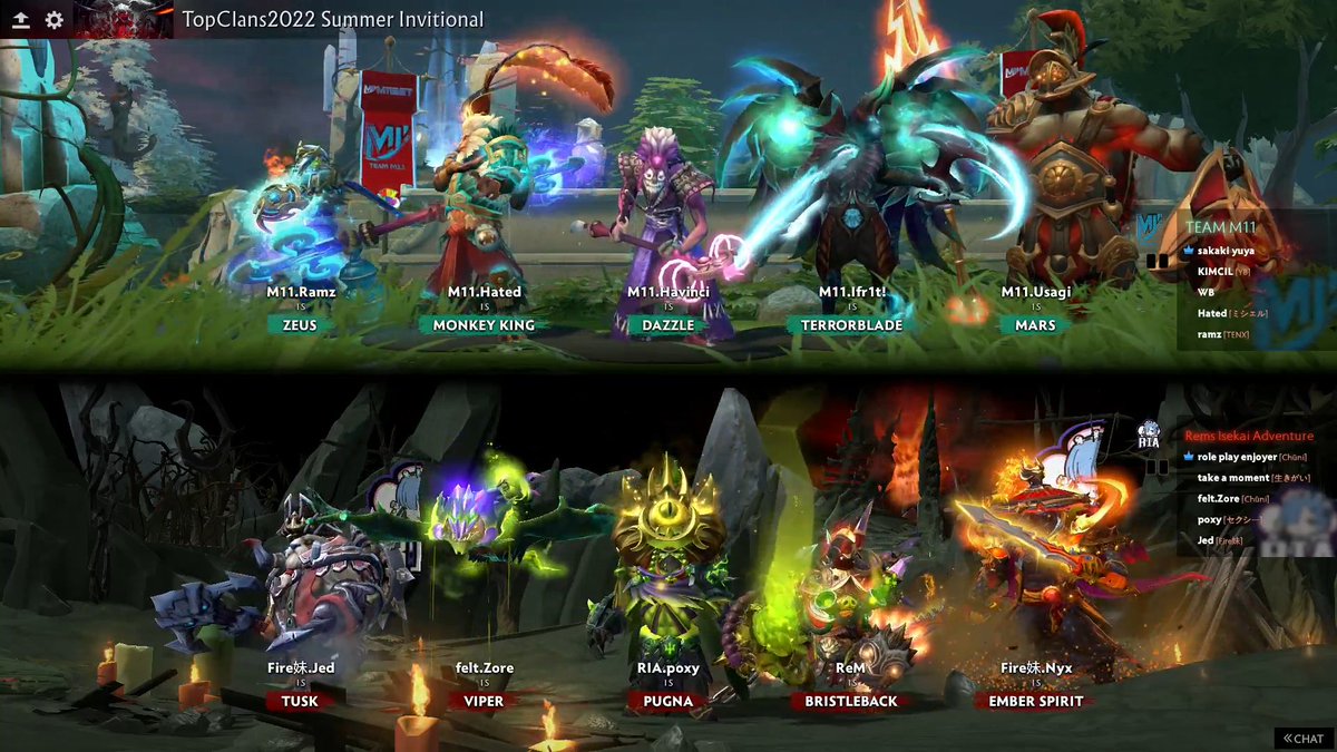 enocinoco's tweet photo. #TOPCLANS2022 SUMMER
#DOTA2 部門アジア決勝戦 DAY1
【Rems Isekai Adventure VS TEAM M11 】
BO3の1試合目始まりまし���!
日本語実況解説
Silver jumperさん
配信
enocinoco
https://t.co/mDlLi5708s https://t.co/tWCfkUsFup